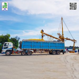 Corn ship unloader